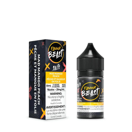 Flavour Beast E-Liquid Mad Mango Peach 20mg/30ml - Provincial Tax