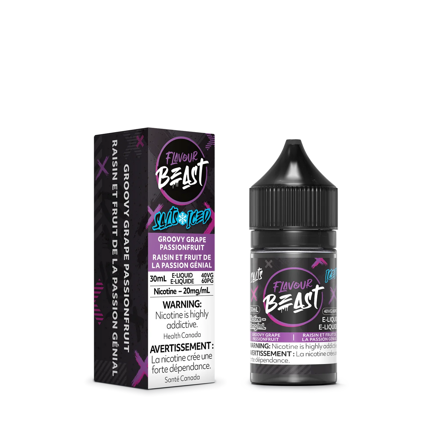 Flavour Beast E-Liquid Groovy Grape Passionfruit 20mg/30ml*