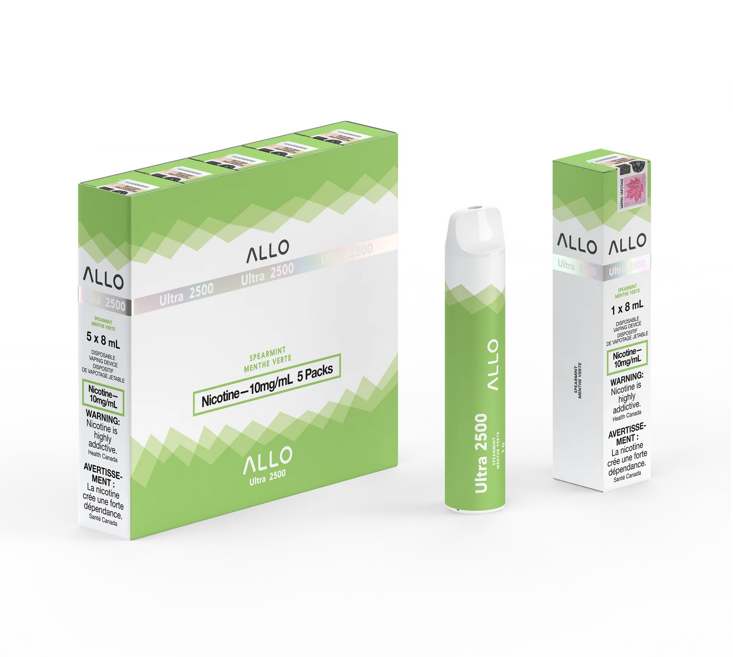 Allo ultra 2500 10mg Spearmint - Provincial Tax