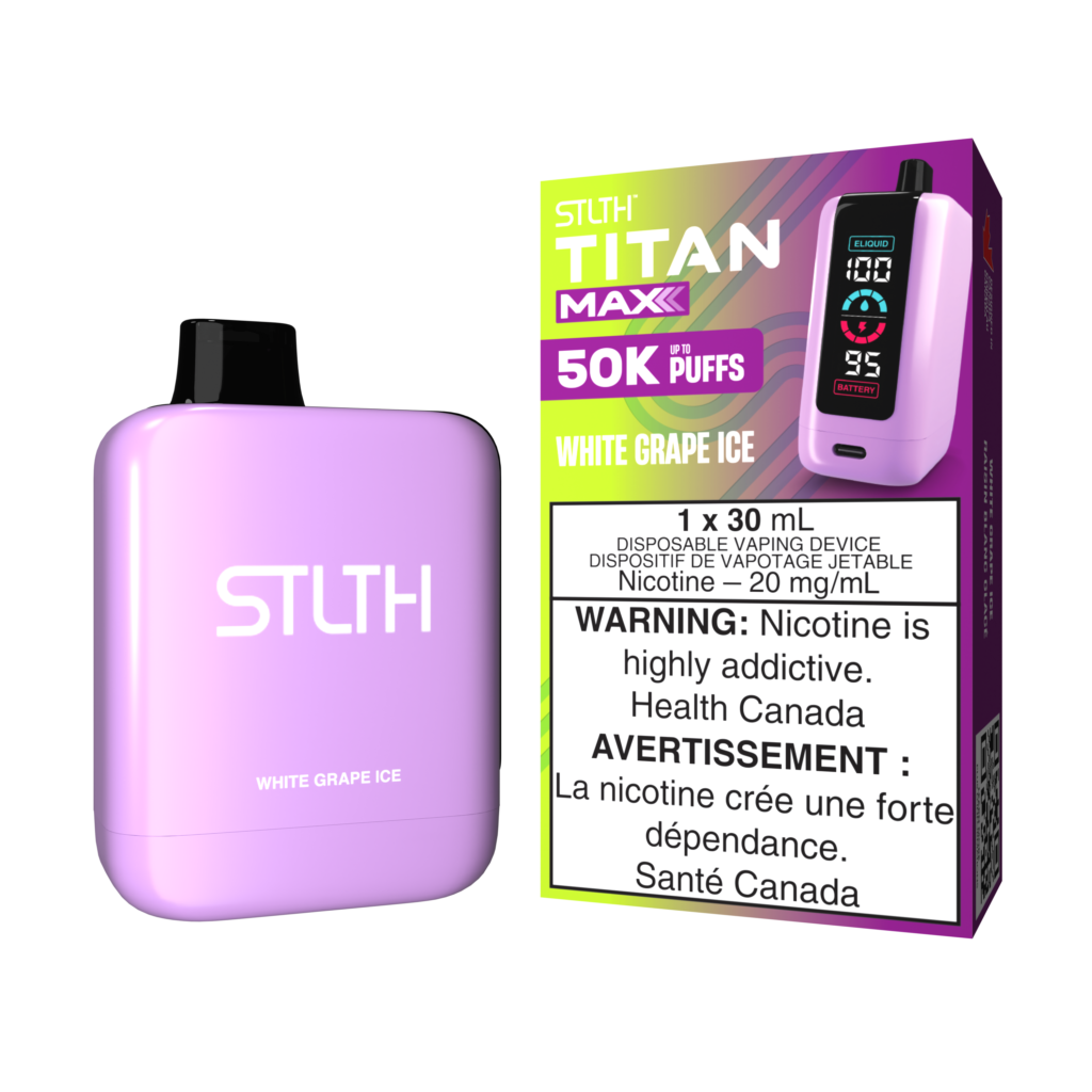 Stlth Titan Max 50k White Grape Ice(Provincial Tax)