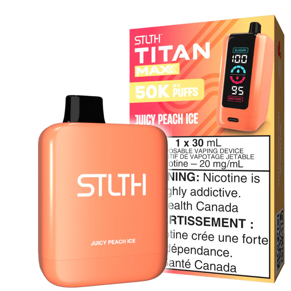 Stlth Titan Max 50k Juicy Peach Ice(Provincial Tax)