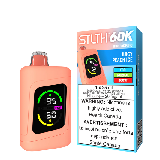 Stlth 60K Juicy Peach Ice(Provincial Tax)