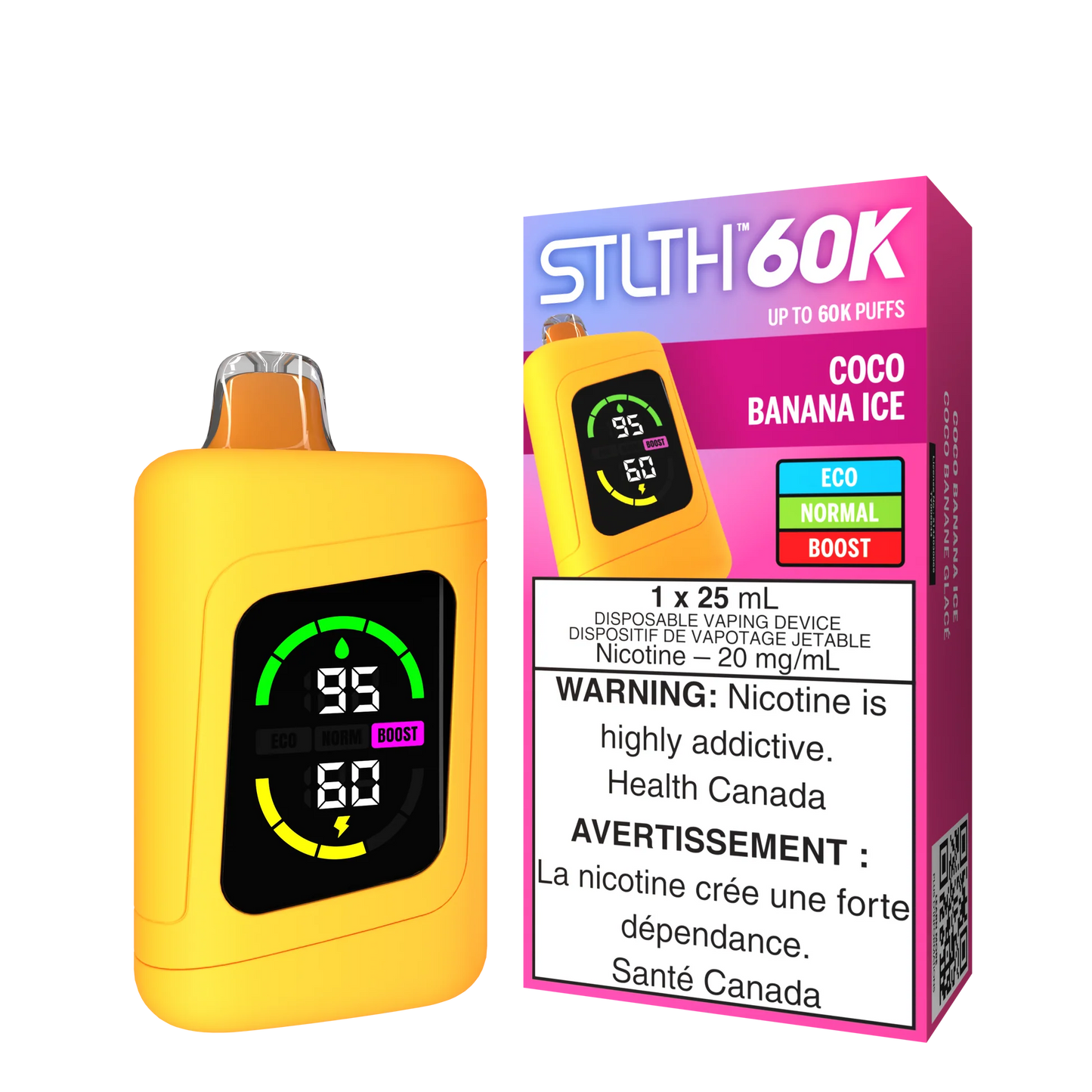 Stlth 60K Coco Banana Ice(Provincial Tax)