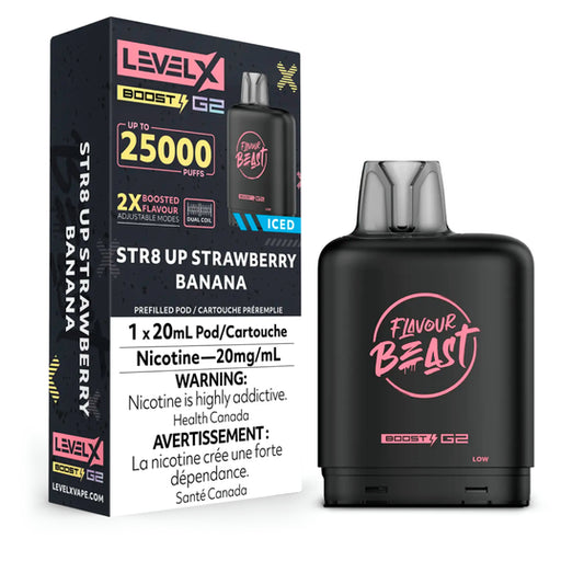 Level x Boost G2 25k Str8 Up Strawberry Banana*