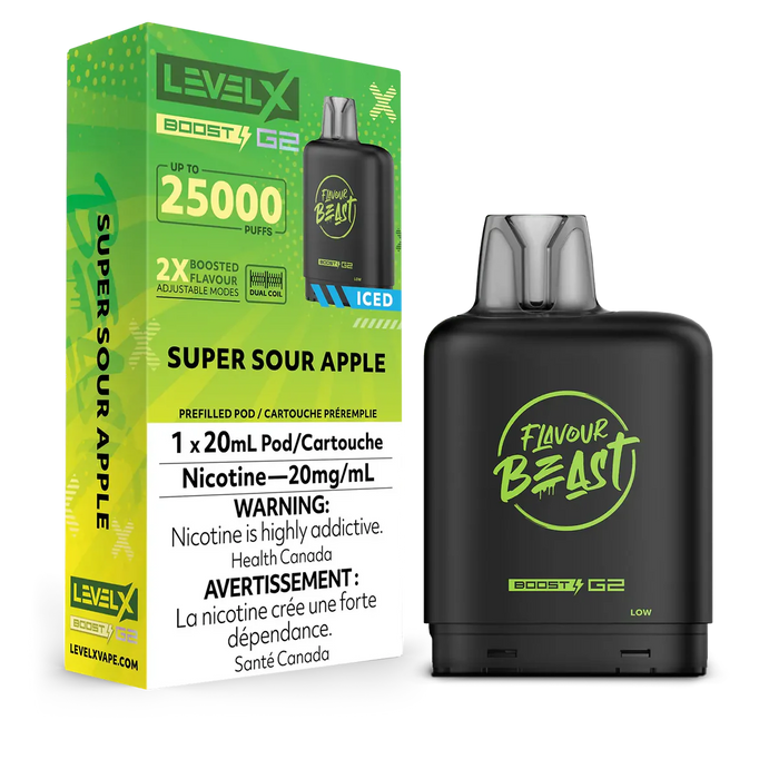 Level x Boost G2 25k Super Sour Apple*