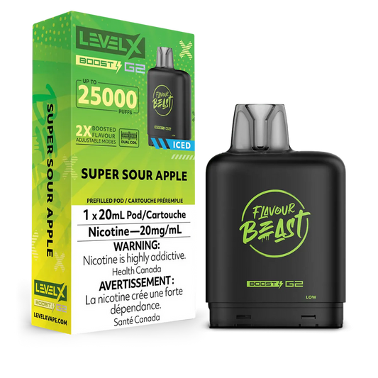 Level x Boost G2 25k Super Sour Apple*