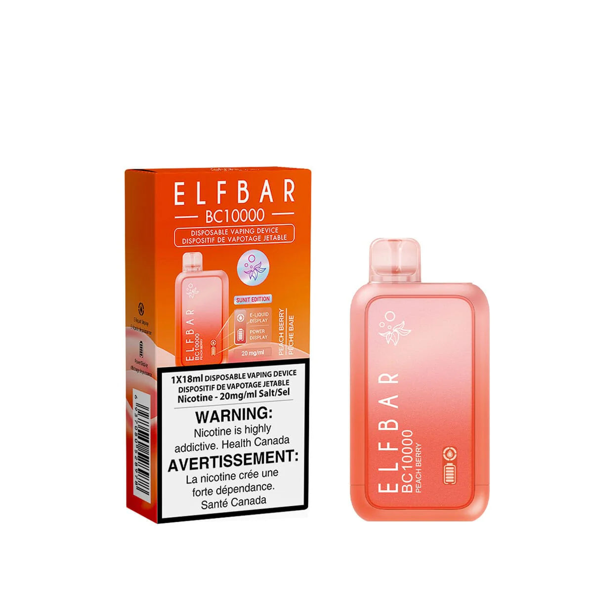 ELFBAR BC 10000 Peach Berry - Provincial Tax