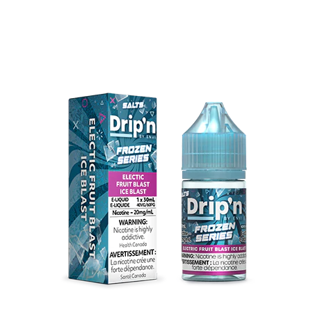 Drip’n by Envi Frozen E-Liquid - Peach  blue razz ICE blast 20mg/30ml