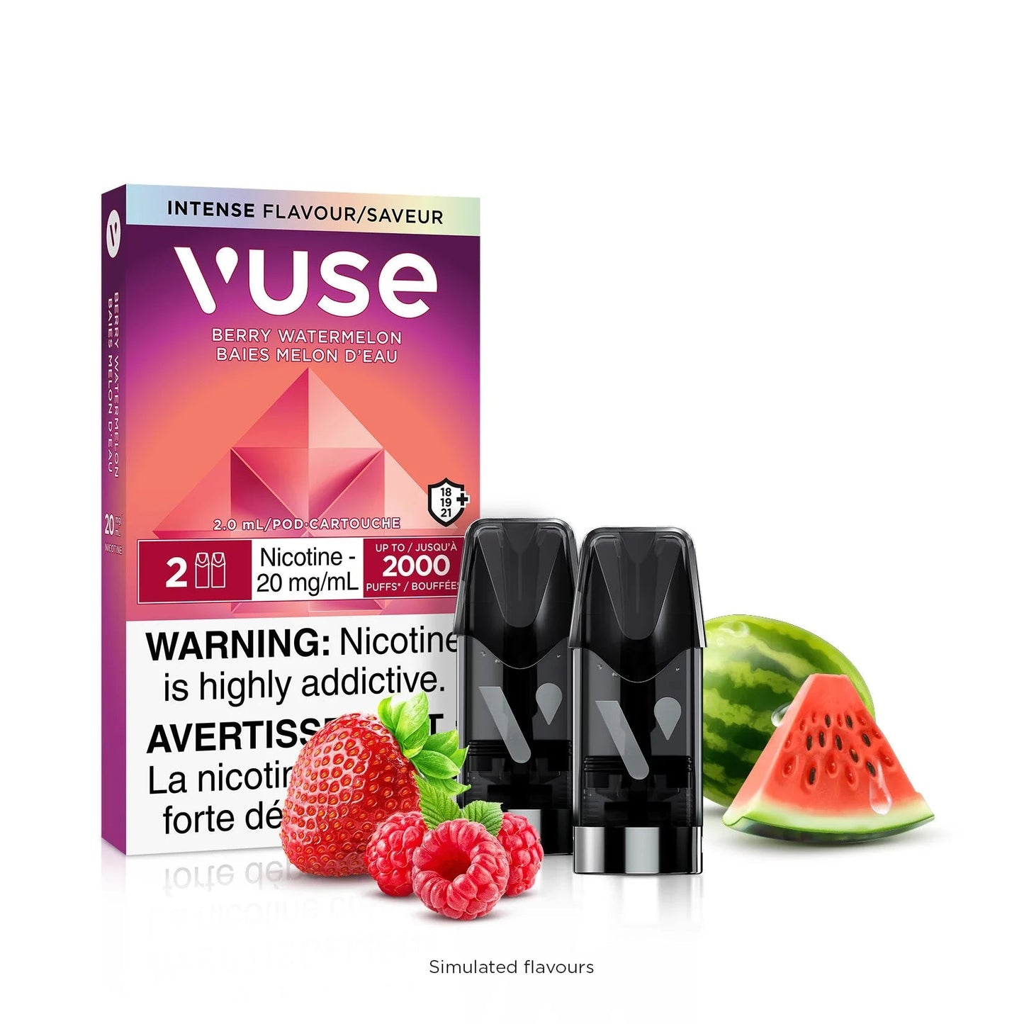 Vuse epod x2 Berry Watermelon 20mg - Provincial