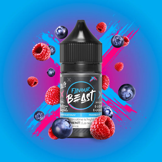 Flavour beast E-Liquid - Bomb blue Razz 10mg/30mL*