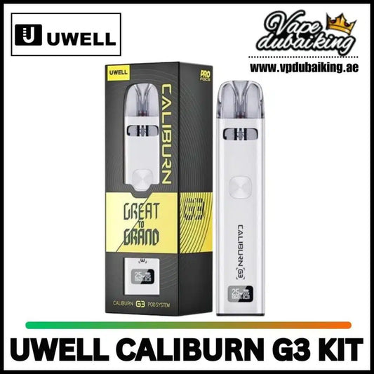 Caliburn g3 vaping kit silver