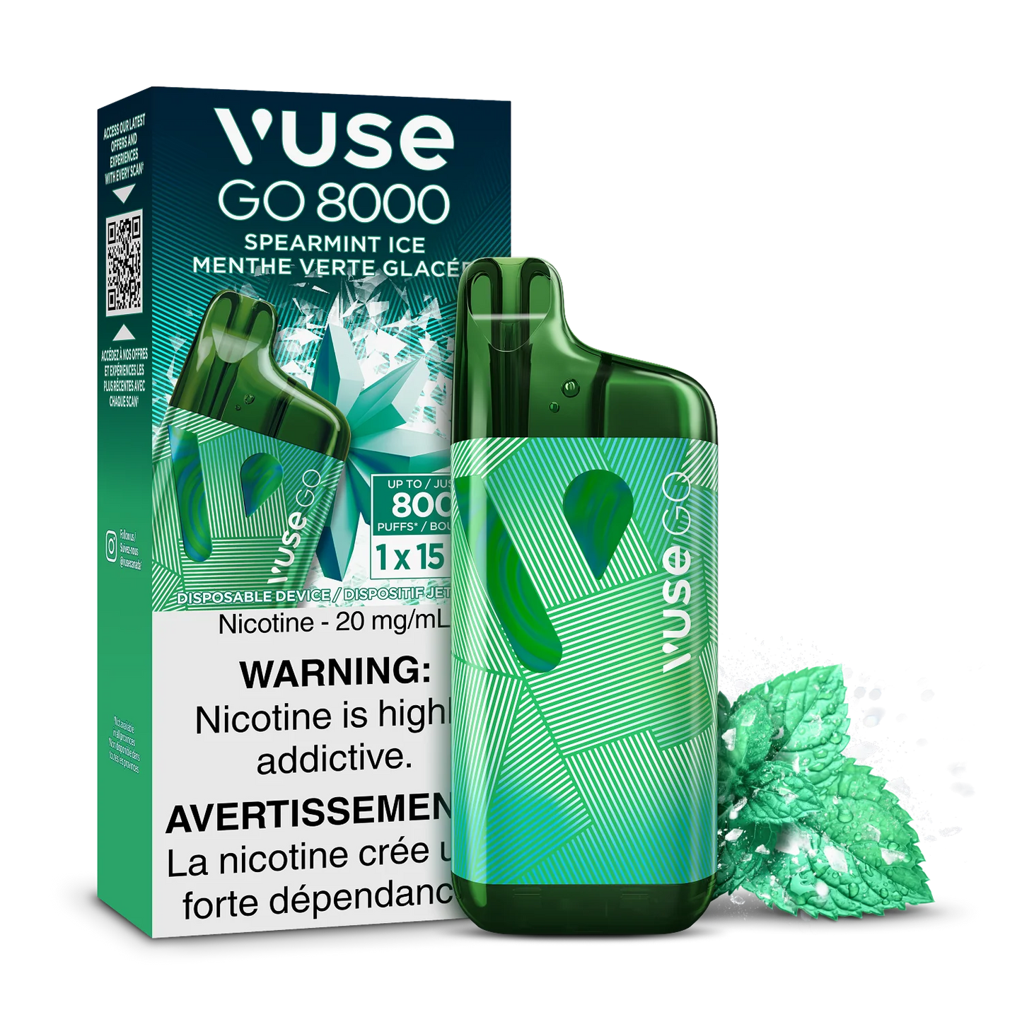 Vuse Go 8000 spearmint Ice - Provincial Tax