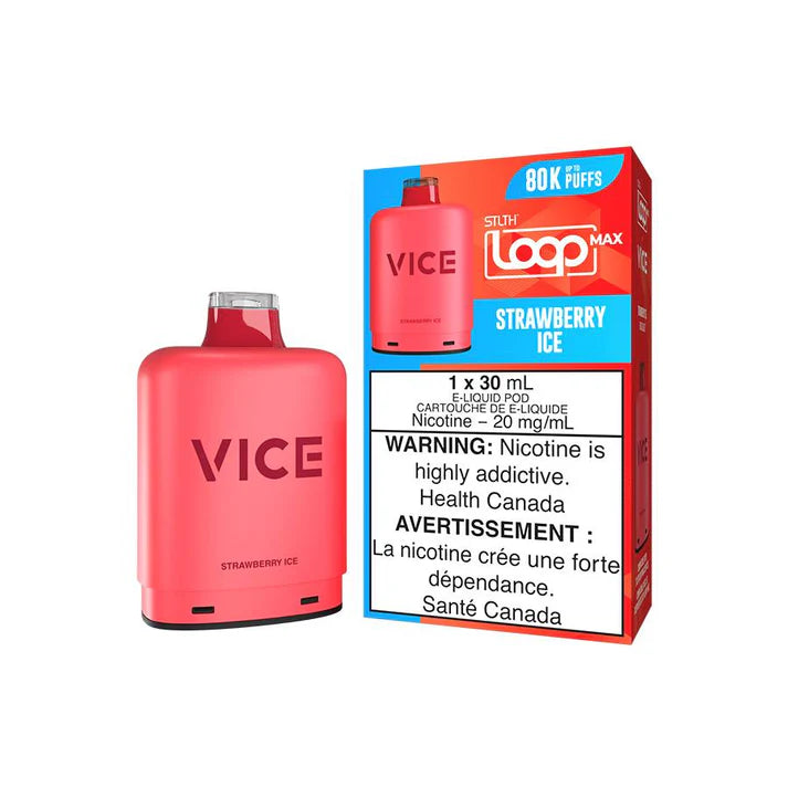 Stlth Loop max x Vice 80k Strawberry Ice
